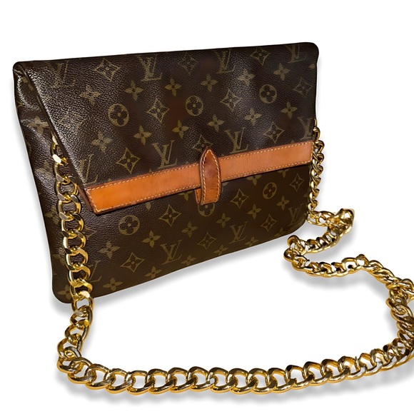 VINTAGE Louis Vuitton Pochette Pliante Fold Over Crossbody Clutch Retro 70s LV - Picture 5 of 16